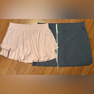 Elegant Pink skort and Gray Mini Skirt Bundle of 2!